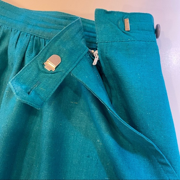 Vintage1970s 100% Raw Silk 3-pc Blazer/skirt/slacks Jacket Hong Kong, 12 TALL - Picture 5 of 15